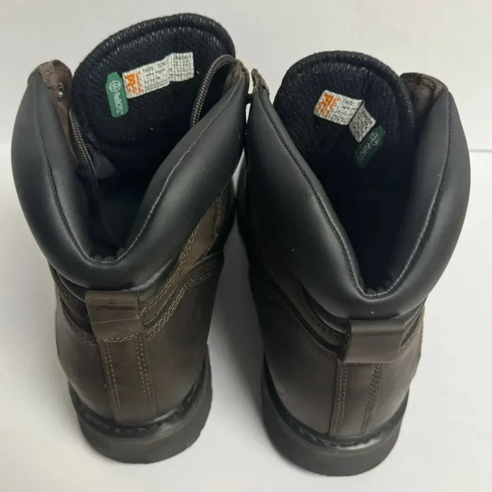 Timberland Pro Mens Pit Boss Steel Toe Work Boot Brown Size 14Wide